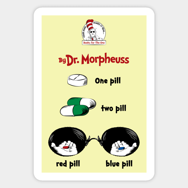 One Pill, Two Pill Sticker by Droidloot